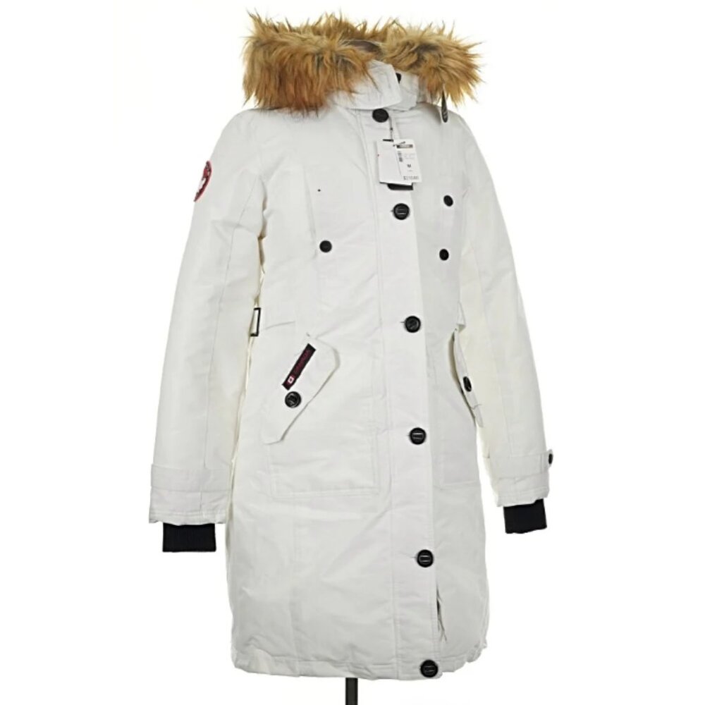 Canada Weather Gear Long Snow Parka in Cream